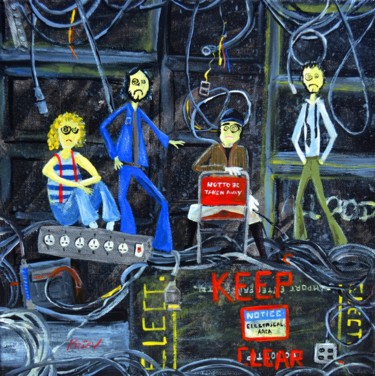Schilderij getiteld "Who Are They" door Kriev, Origineel Kunstwerk, Acryl