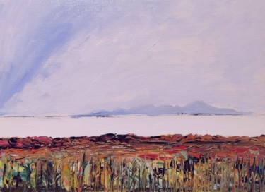 Salar Uyuni I Peinture intitulée "Salar Uyuni I" par Christian Schnider (Krigou), Œuvre d'art originale, Huile