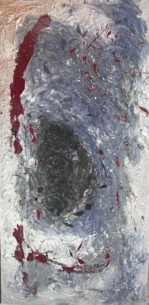 Painting titled "Black Hole" by Kris Coene, Original Artwork, Acrylic