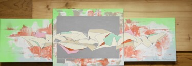 Pittura intitolato "Graff 3 2023" da Christophe Caniac, Opera d'arte originale, Acrilico