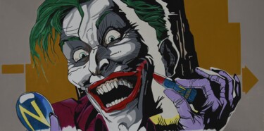 Картина под названием "Joker 2023" - Christophe Caniac, Подлинное произведение искусства, Акрил