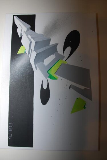 Painting titled "Graff-art3D" by Christophe Caniac, Original Artwork, Acrylic