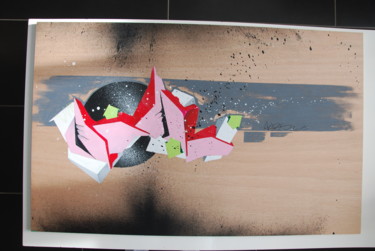 Painting titled "Graff art 2013" by Christophe Caniac, Original Artwork, Acrylic