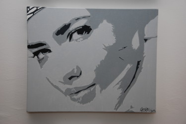 Painting titled "Adriana Lima" by Christophe Caniac, Original Artwork, Acrylic