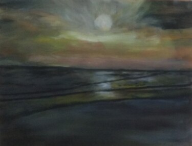 "Sunrise at beach" başlıklı Tablo Krishna Art Gallery tarafından, Orijinal sanat, Petrol