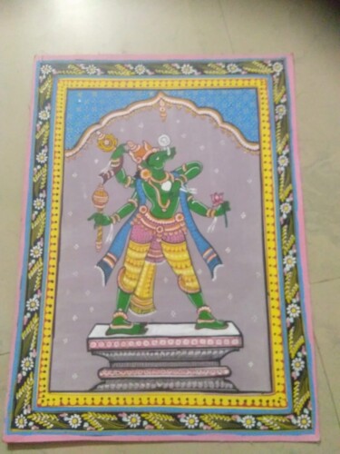 Painting titled "Baraha" by Krishnendu Sarkar, Original Artwork, Watercolor