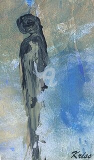 Peinture intitulée "Peuple Peul" par Kriss Carles, Œuvre d'art originale