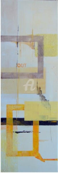 Peinture intitulée "OUT" par Kriss Carles, Œuvre d'art originale
