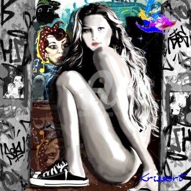 Collages titled "GISELE OF COURSE" by Krissart, Original Artwork
