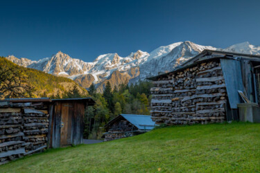 Photographie intitulée "Massif du Mont-Blanc" par Christophe Roussel, Œuvre d'art originale, Photographie numérique