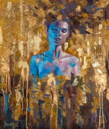 Картина под названием "Radiant freedom" - Krista Ozola, Подлинное произведение искусства, Масло Установлен на Деревянная рам…