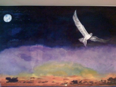 Painting titled "Ferry Tern at Dawn,…" by Krista Ryan, Original Artwork, Oil