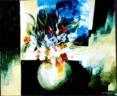 Painting titled "Fragrance" by Kristeen Van  Ryswyck, Original Artwork, Oil