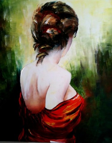 Painting titled "Eleonore" by Kristeen Van  Ryswyck, Original Artwork, Oil