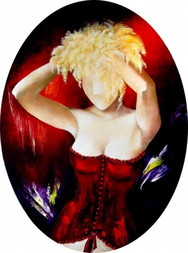 Painting titled "Anastasia" by Kristeen Van  Ryswyck, Original Artwork, Oil