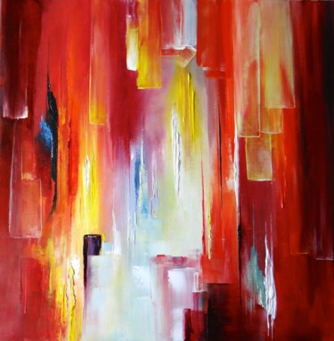 Painting titled "La vallée du rêve" by Kristeen Van  Ryswyck, Original Artwork, Oil