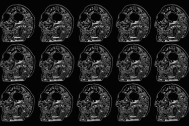 Arts numériques intitulée "full_of_skulls_copi…" par Kristel Genet, Œuvre d'art originale, Photo montage