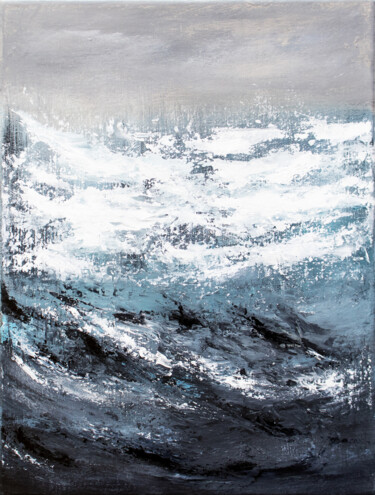 Painting titled "Storm" by Kristen Jelly, Original Artwork, Acrylic
