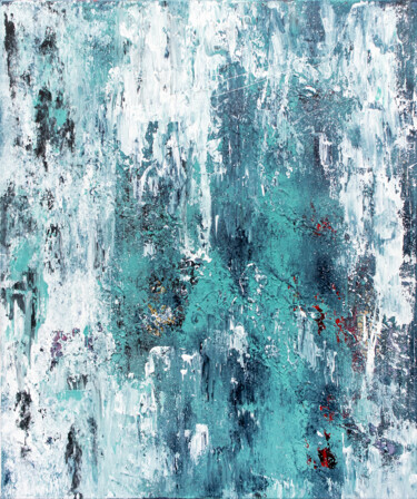 Peinture intitulée "ICY Green" par Kristen Jelly, Œuvre d'art originale, Acrylique