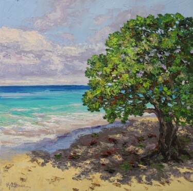 Painting titled "A Place In The Shade" by Kristen Olson Stone, Original Artwork, Oil