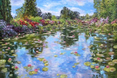 Painting titled "Extra Large Water L…" by Kristen Olson Stone, Original Artwork, Oil
