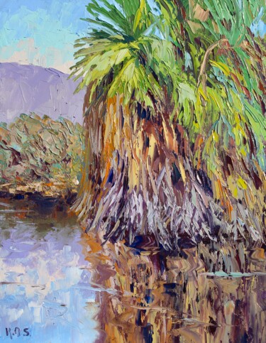 Peinture intitulée "Desert Spring" par Kristen Olson Stone, Œuvre d'art originale, Huile