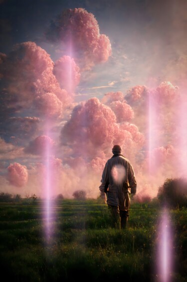 Digital Arts titled "A man with emptines…" by Kristi Bell, Original Artwork, AI generated image