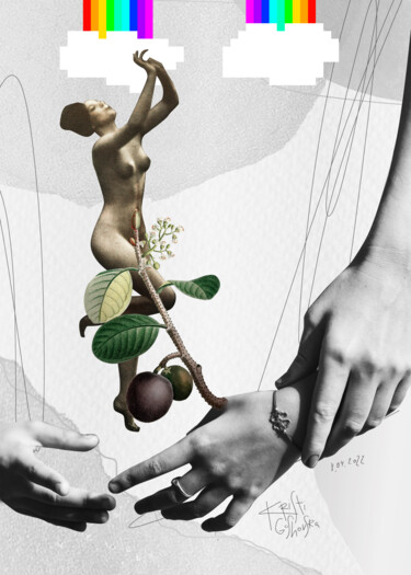 Arte digital titulada "Dancing" por Kristi Goshovska, Obra de arte original, Trabajo Digital 2D