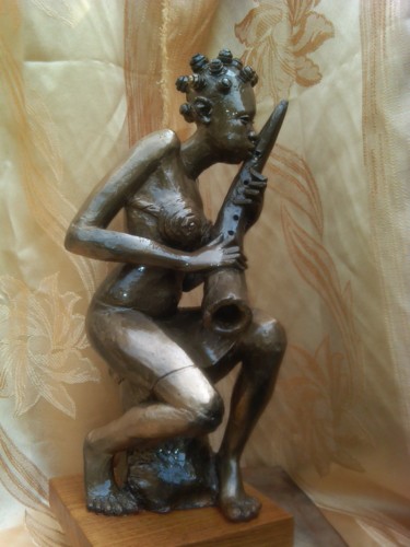 Skulptur mit dem Titel "Symphonie" von Kristian Lukusa, Original-Kunstwerk, Keramik