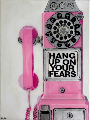 Peinture intitulée "Don't Call Me" par Kristin Voss, Œuvre d'art originale, Acrylique