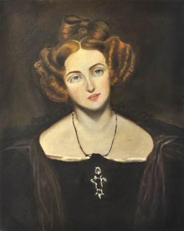 Painting titled "Portrait of Henriet…" by Kristina Palett, Original Artwork, Oil