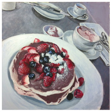 Painting titled "Berry Breakfast Sti…" by Kristina Palett, Original Artwork, Other