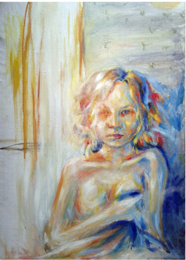 Картина под названием "Недоброе утро" - Kristina Dobrynina, Подлинное произведение искусства, Масло