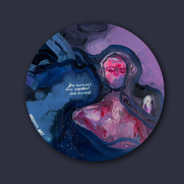 NEW MOMENT Peinture intitulée "NEW MOMENT" par Hromys Art, Œuvre d'art originale, Huile Monté sur Châssis