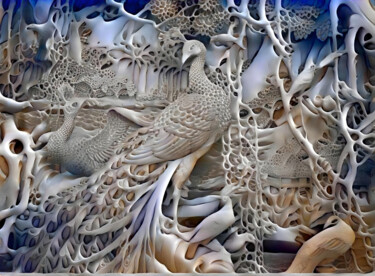 Digital Arts titled "Firebird" by Kristina Ivanova, Original Artwork, Digital Painting