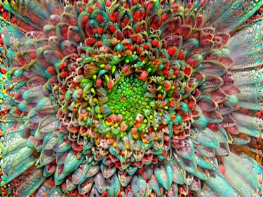 Digital Arts titled "Flower" by Kristina Ivanova, Original Artwork, Digital Painting