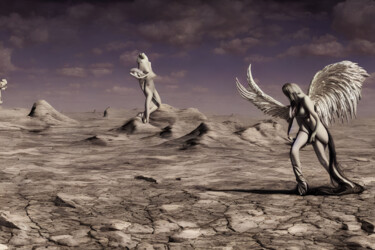 Arts numériques intitulée "Angels" par Kristina Ivanova, Œuvre d'art originale, Image générée par l'IA