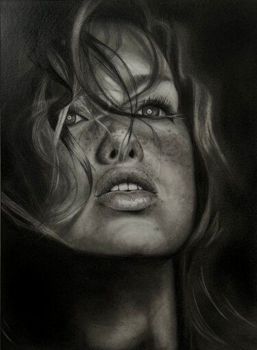 图画 标题为“Взгляд в...” 由Кристина Короткая, 原创艺术品, 木炭