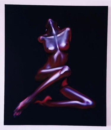 Картина под названием "Steel" - Kristina Likhovitskaya (Cris.Om), Подлинное произведение искусства, Масло