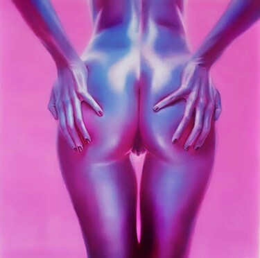 Картина под названием "Back view" - Kristina Likhovitskaya (Cris.Om), Подлинное произведение искусства, Масло