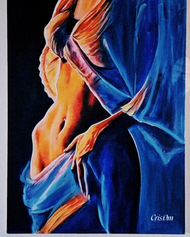 Malerei mit dem Titel "Lady" von Kristina Likhovitskaya (Cris.Om), Original-Kunstwerk, Öl