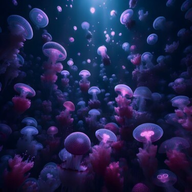 Digital Arts titled "Purple" by Kristina Maliuta, Original Artwork, AI generated image