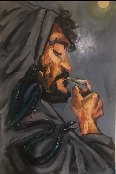 Painting titled "Iosif" by Kristina Politidou, Original Artwork, Oil