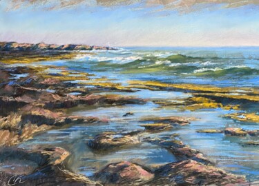 The Mediterranean Drawing titled "The Mediterranean" by Кристина Савинова, Original Art, Pastel