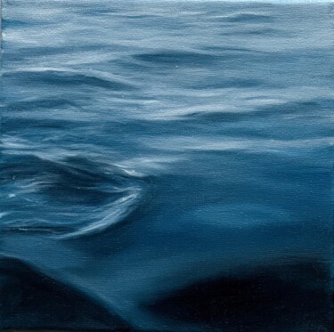 Peinture intitulée "Surface of the water" par Kristina Sergeeva, Œuvre d'art originale, Huile Monté sur Châssis en bois