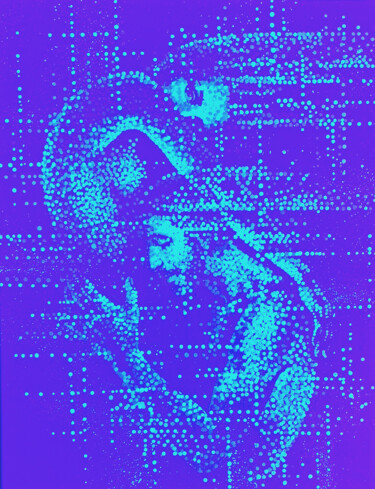 Картина под названием "Virtual relationshi…" - Kristina Korobeynikova, Подлинное произведение искусства, Акрил Установлен на…