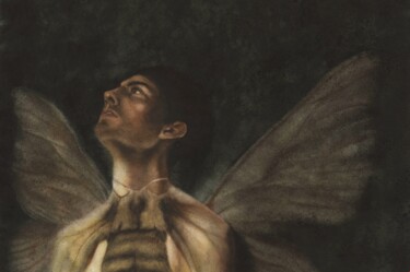 Pittura intitolato "Wings That Don't Fly" da Kristina Maslakova, Opera d'arte originale, Acquarello