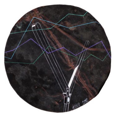 Pittura intitolato "Radio Waves" da Kristine Abika, Opera d'arte originale, Acrilico