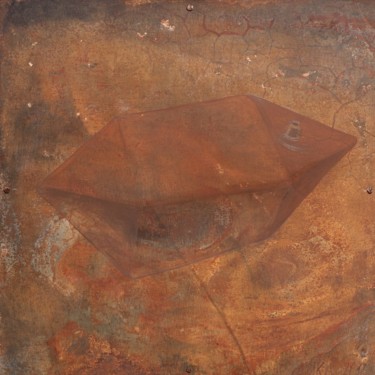 Ζωγραφική με τίτλο "Submarine" από Kristine Abika, Αυθεντικά έργα τέχνης, Ακρυλικό Τοποθετήθηκε στο Ξύλινο φορείο σκελετό