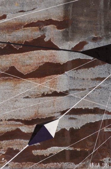 Pittura intitolato "Tension" da Kristine Abika, Opera d'arte originale, Acrilico